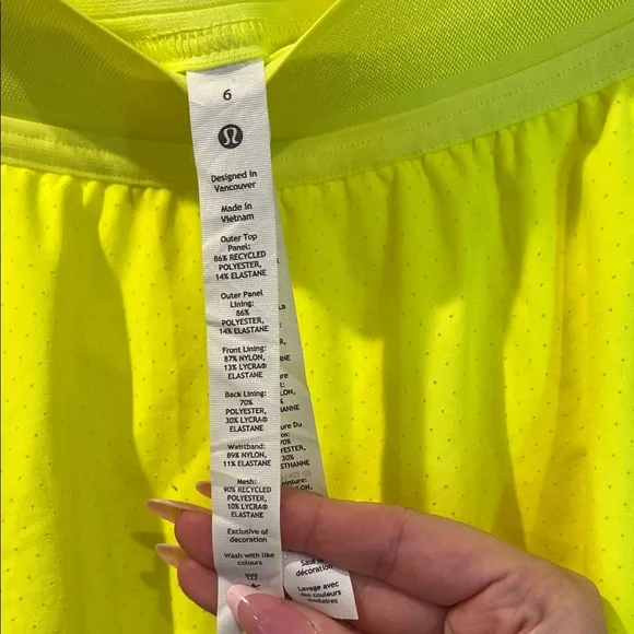 Bright Yellow Tennis Skirt - Picture 5 of 6